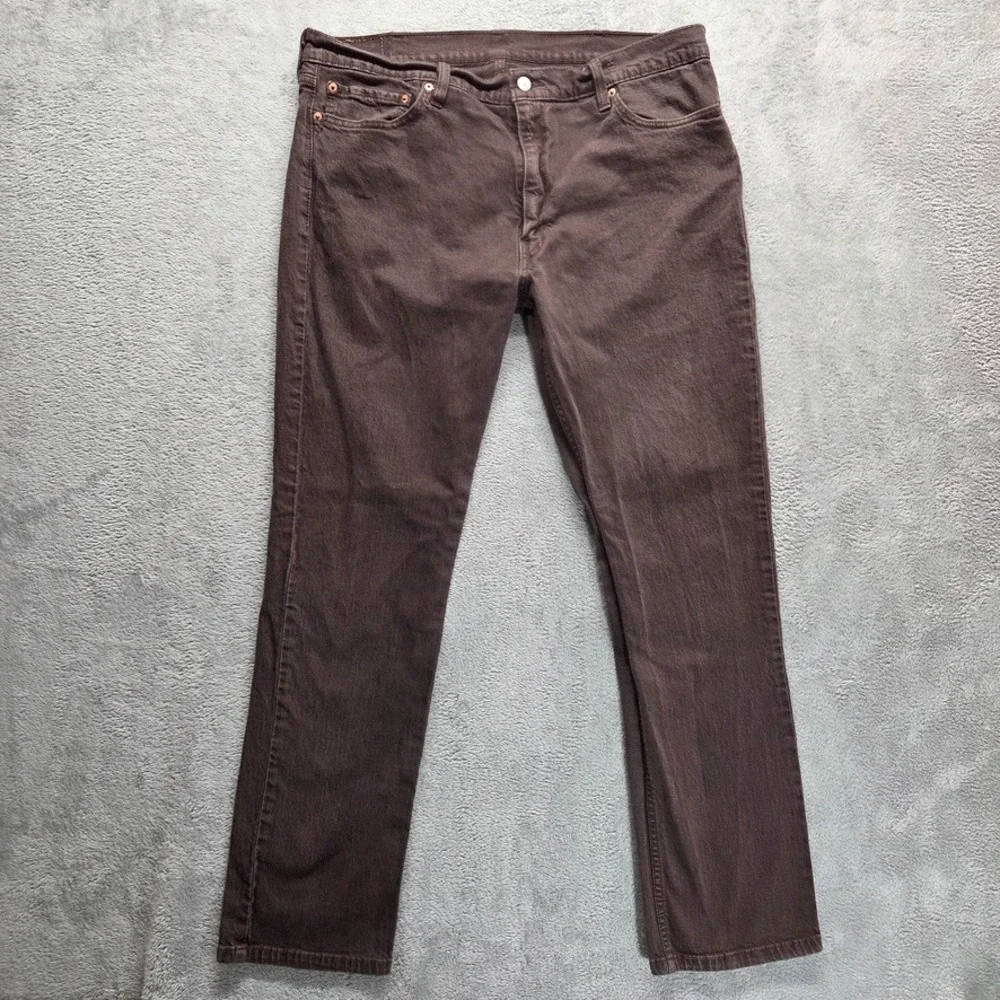 Levis‎ 511 Jeans Mens 40X32 Brown Slim Straight Mid Rise Denim